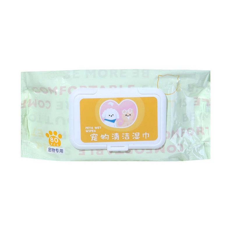 Tissue Basah Anabul Untuk Anjing Dan Kucing/Tisu Pembersih /Grooming Wipes Isi 80 pcs