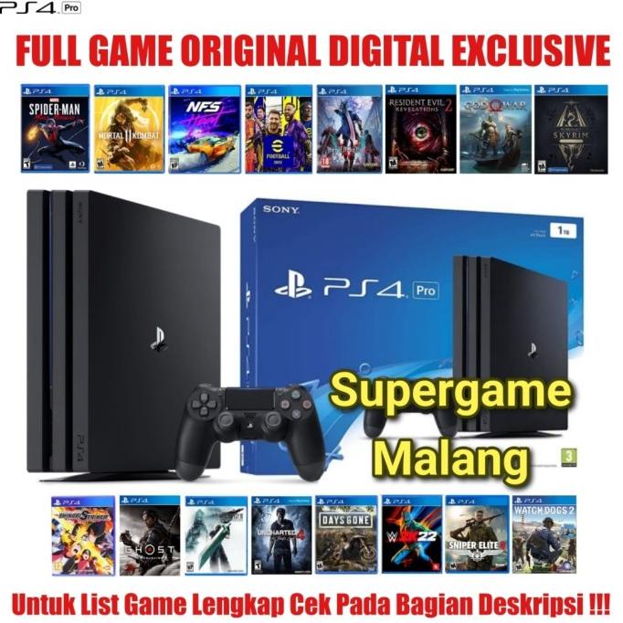 PS4 Slim PS 4 Slim Fat Pro Rekon Rekondisi Second 2 nd 2nd Bekas lge03