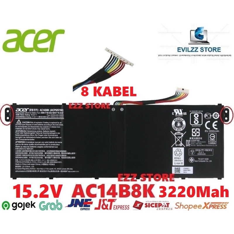 BATERAI BATTERY ACER PREDATOR HELIOS 300 G3-571 G3-572 PH315-51 PH317-51 PH317-52 AC14B8K KT.00405.0