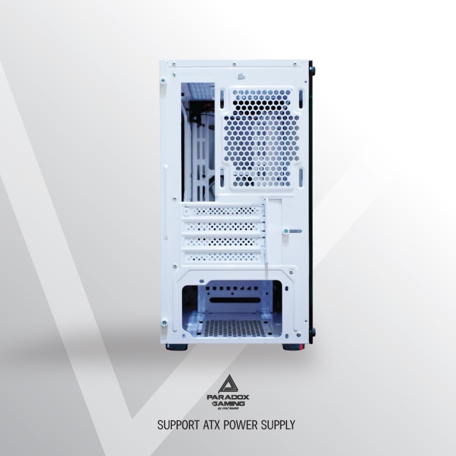Casing Komputer Paradox Gaming Antartica include 3Fan 12cm RGB / PC Case ATX