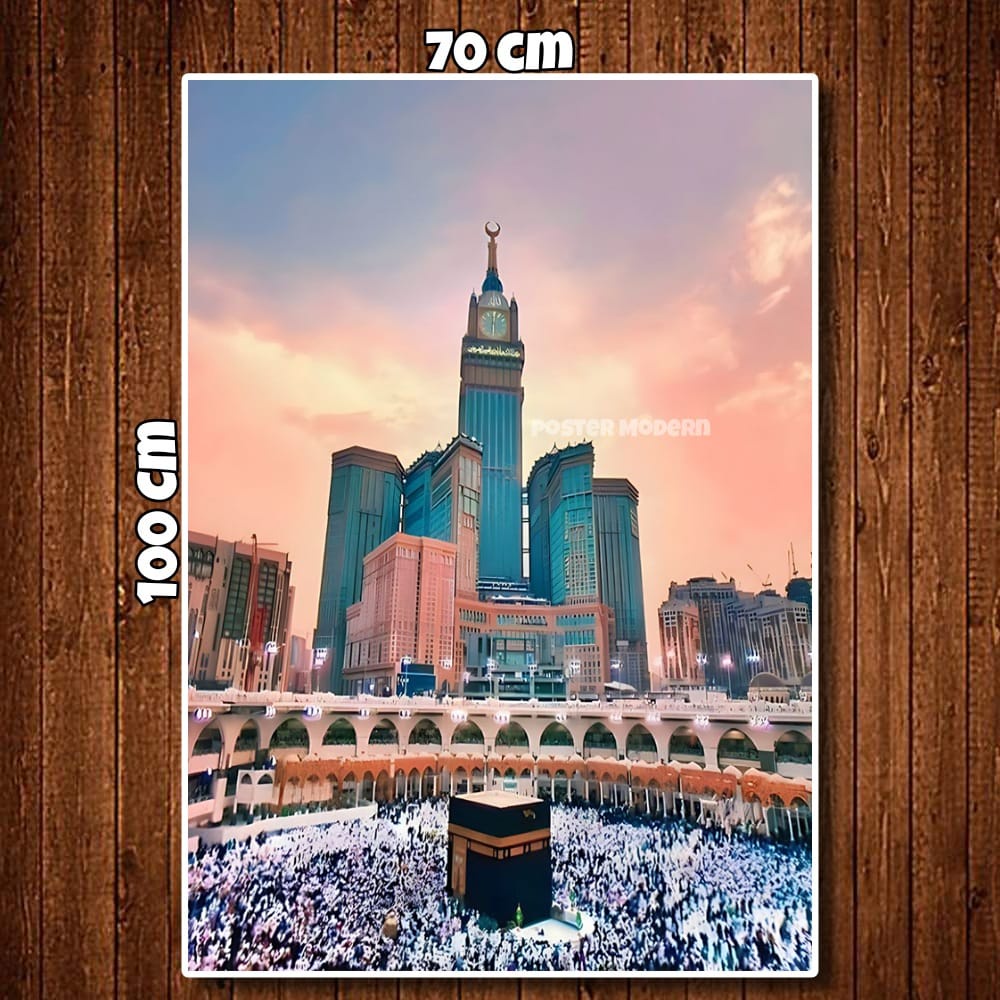 HIASAN DINDING KABAH MEKAH CODE01 VERTIKAL XTRA JUMBO 50X100CM 70X100CM 100X150CM 100X200CM / KABAH 