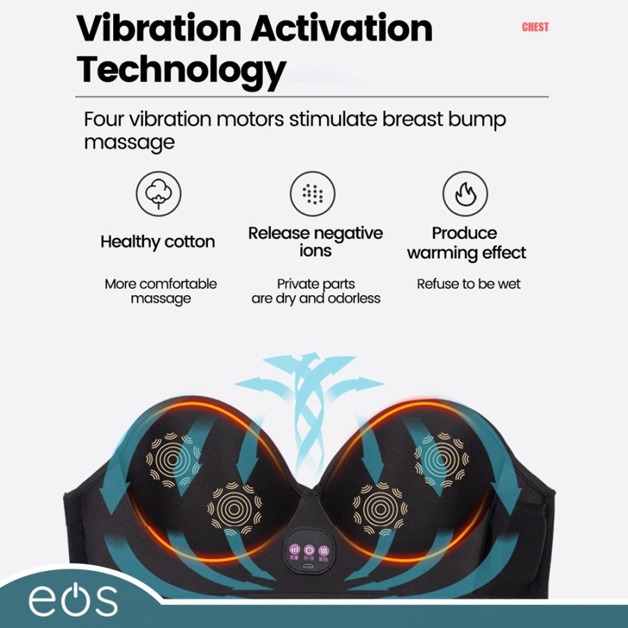 Breast massager vibration technology perawatan mengencangkan payudara