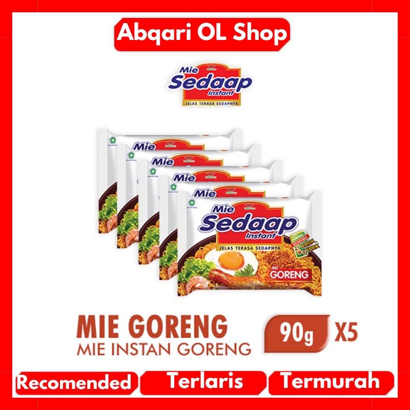 

Sedaap Mie Instan Mi Goreng 90gr Dapt 5 Pcs