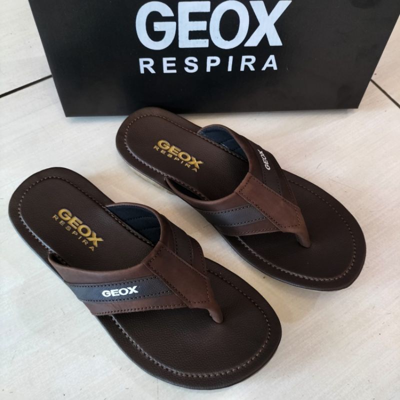 SANDAL JEPIT PRIA GEOX RESPIRA TERMURAH / SENDAL JEPIT KULIT ORIGINAL / SANDAL JEPIT COWOK SANTAI