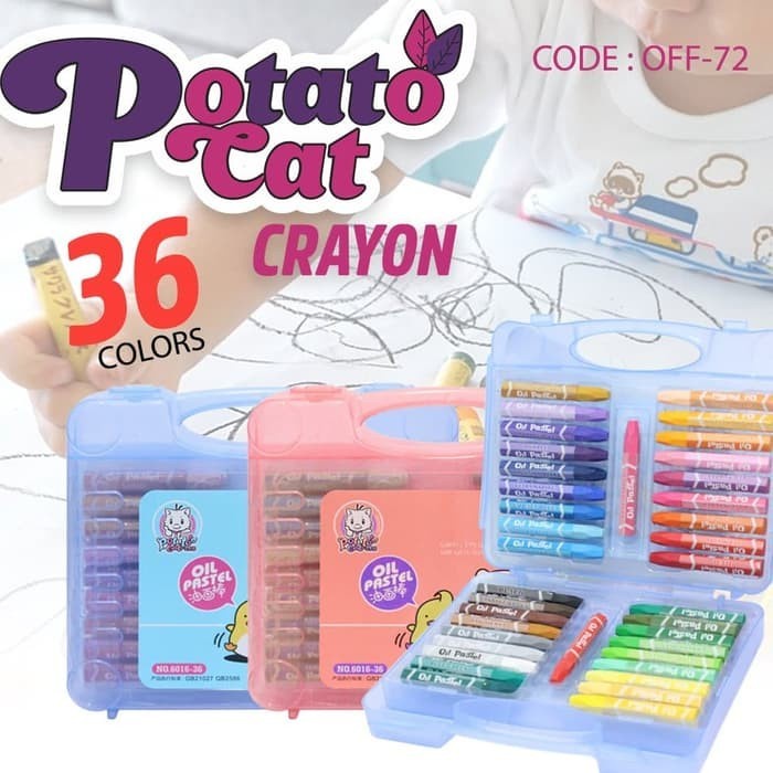 

FASTKIDS POTATO CAT Alat Gambar & Mewarnai Crayon Set 36 Warna OFF-73