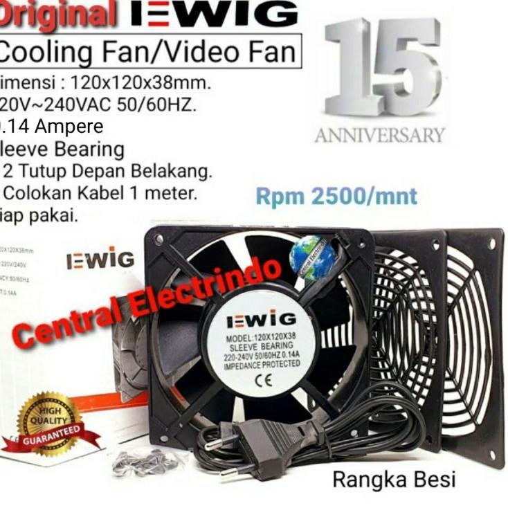 ۝ Cooling Fan Video Fan x38mm (Kabel + Tutup) EWIG. ✰