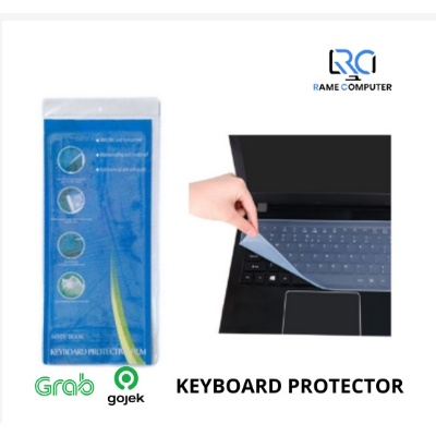 Keyboard Protector 10 12 14 inch pelindung Laptop Transparan elastis