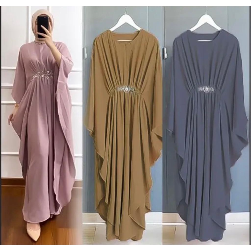 ALLAYA KAFTAN CERUTY BUSANA MUSLIM WANITA LEBARAN 2023