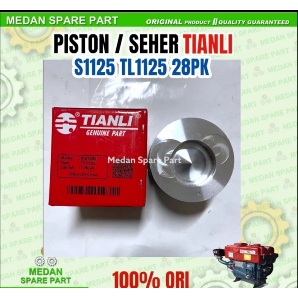 Piston only mesin diesel Tianli s1125 TL1125 original