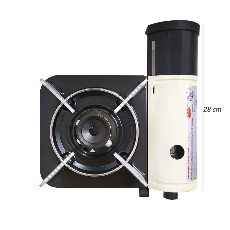 Kompor Gas Portable 1 Tungku Automatic Safety Device - Cosmos CGC 121 PN