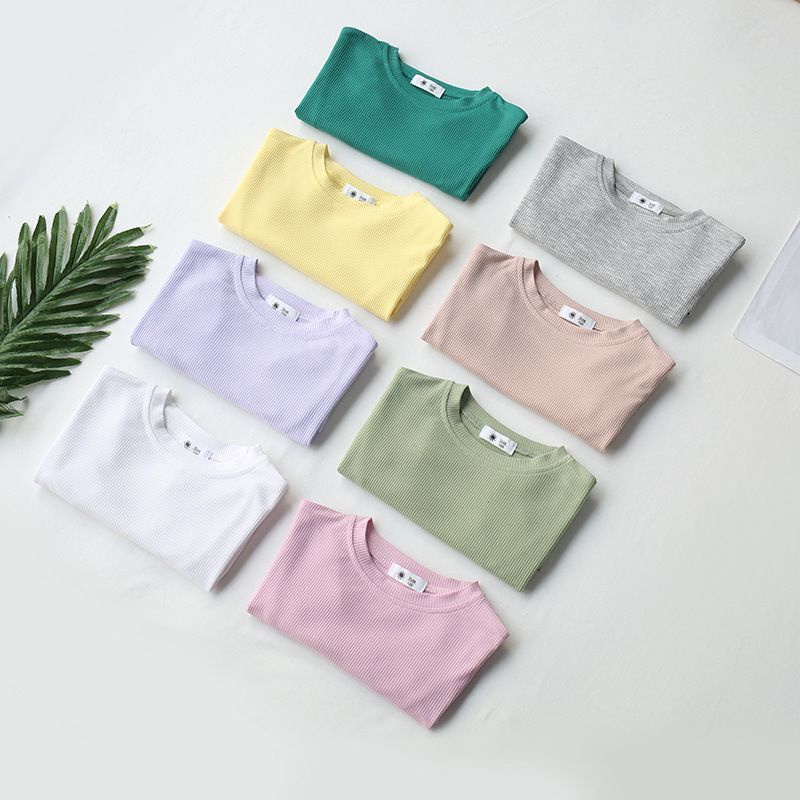 POLOS kaos anak premium knit melar korean style murah