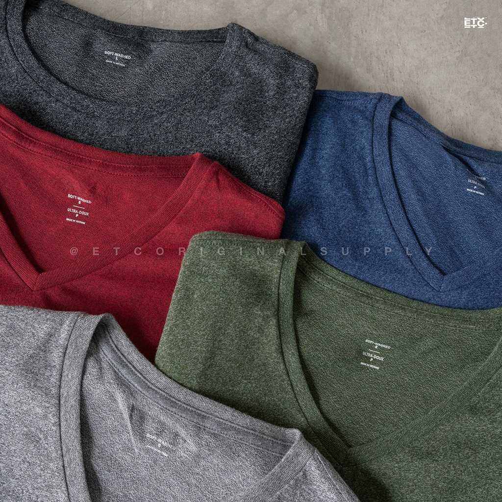 OLDNVY Soft Washed V-Neck &amp; Crewneck Tshirt