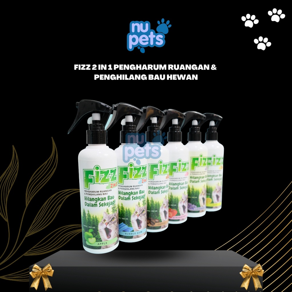 FIZZ SPRAY 2 IN 1 Pengharum Ruangan Dan Penghilang Bau Hewan 250 Ml