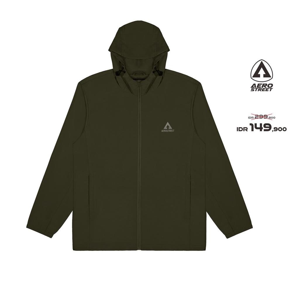 Harga Spesial Aerostreet Windbreaker Jaxton Jacket Army IAAAA
