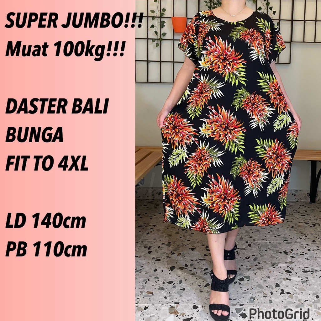 DASTER BALI ABSTRAK FIT TO 4XL KODE A REAL PICT 100KG  MUAT!!!!