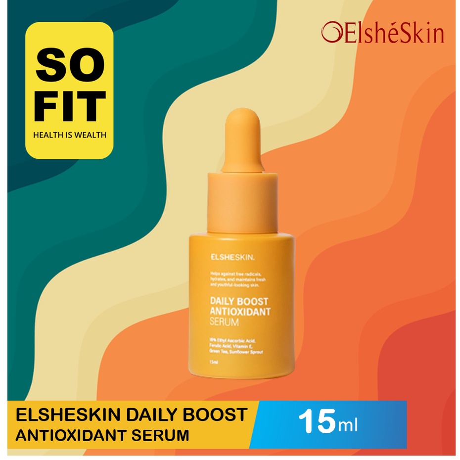 ElsheSkin Daily Boost Antioxidant Serum 15ml 30ml / Serum Vitamin C Kulit 8x Lebih Cerah / Brightening Serum