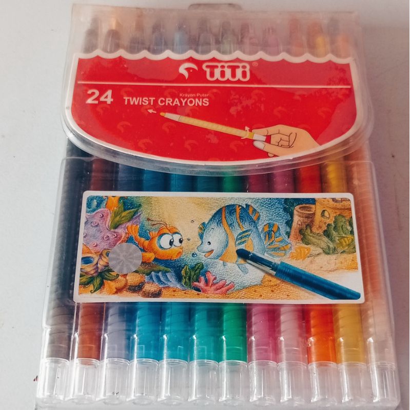 

CRAYON PUTAR TITI 24 WARNA/TWIST CRAYONS