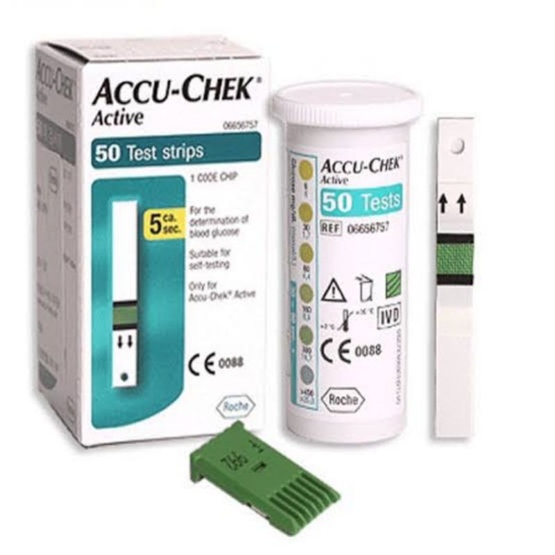 Strip Accu-Chek Active (Isi 50 Strip) / Strip Gula Darah Accu-Chek