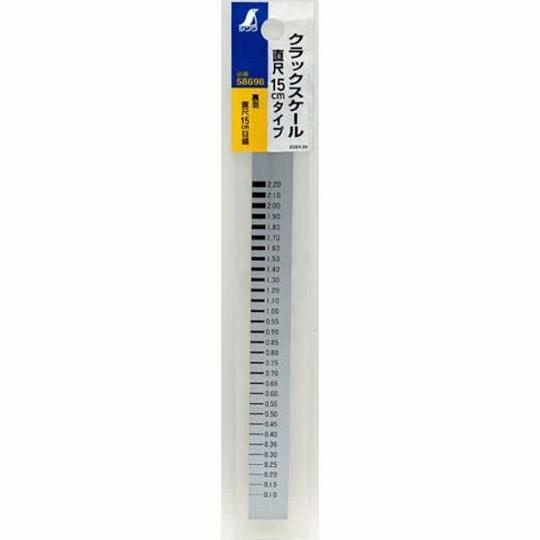 

Shinwa 58698 Crackscale, pengukur keretakan dengan penggaris 15cm