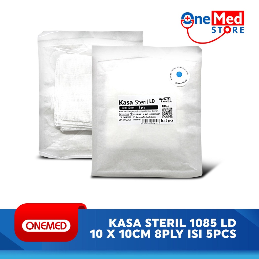 Kasa Steril 1085 LD OneMed 10 x 10 Cm 8 Ply 5 Pcs OJ