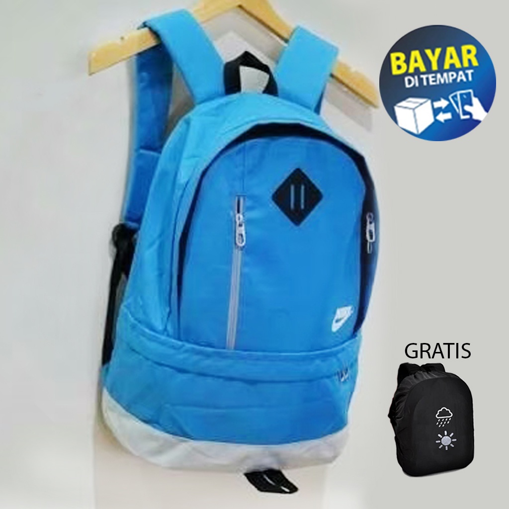 Tas Ransel Polo backpack trendy taff ukuran besar - Biru Muda saes Murah