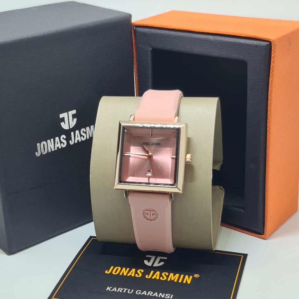 Jam Tangan Fashion Wanita Analog Jonas Jasmin JJ 2233 Rubber Original Tahan Air