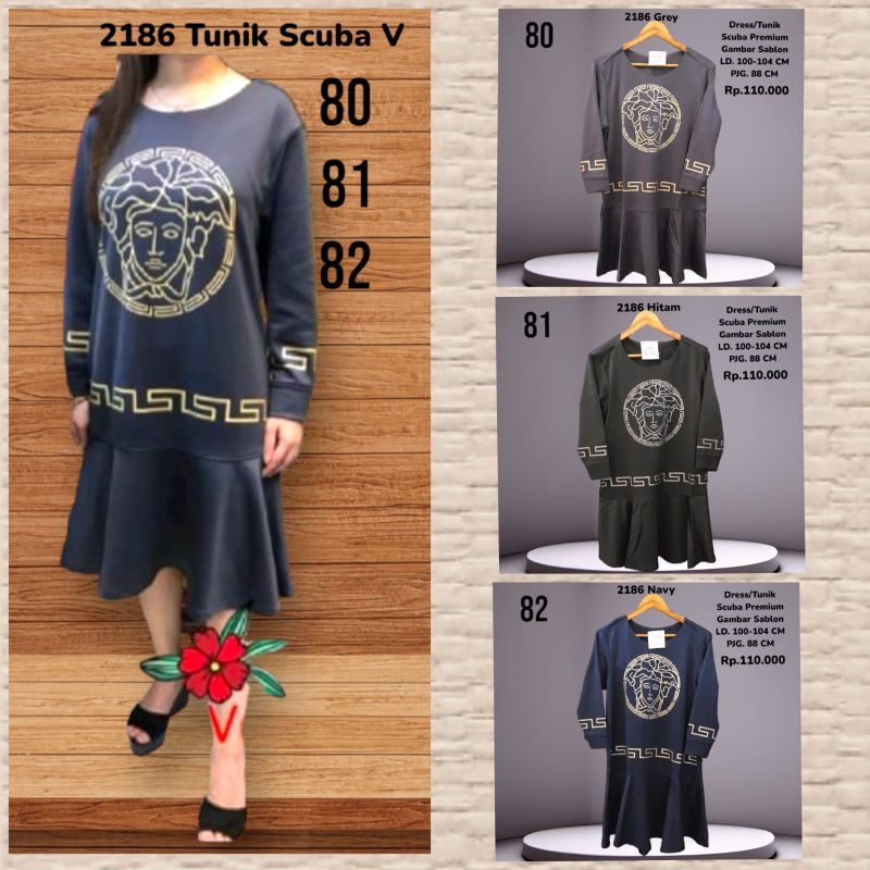 2186 MINI DRESS/TUNIK SCUBA PREMIUM