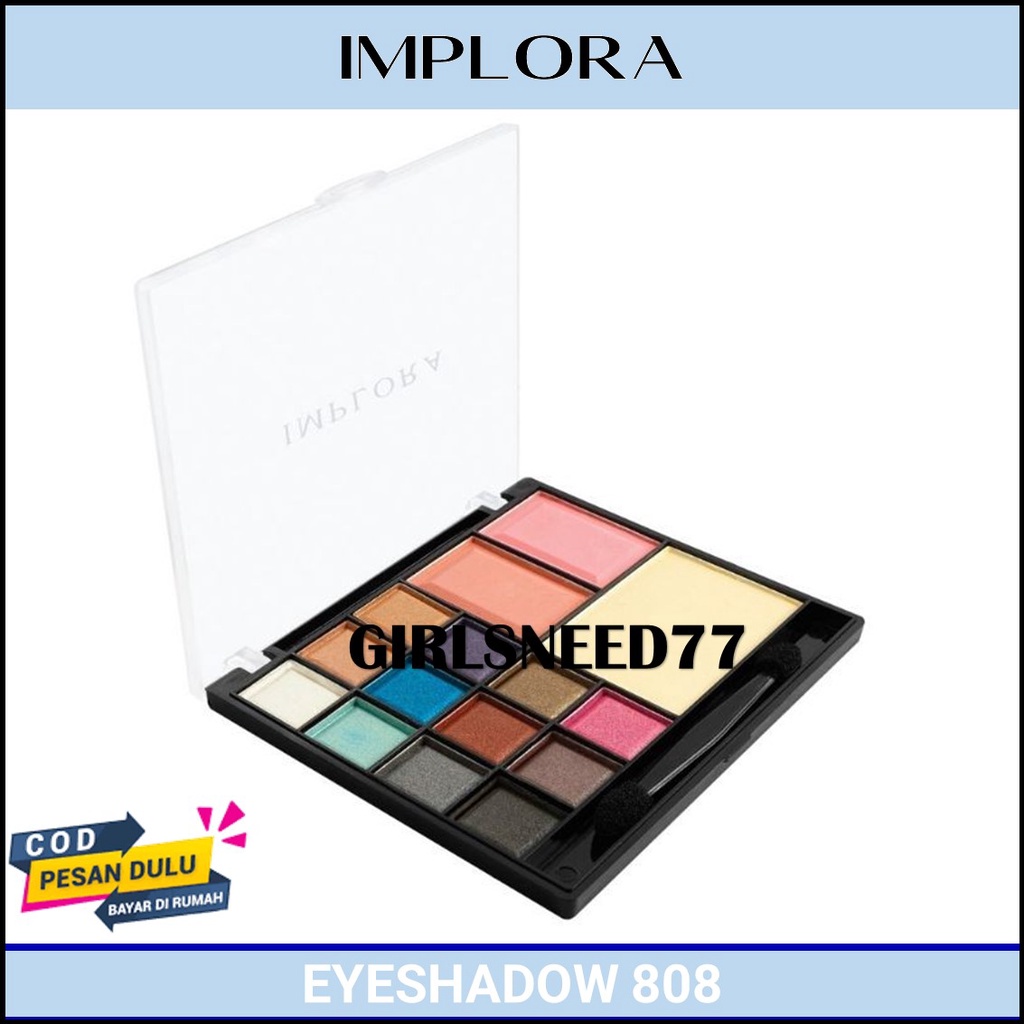 EYESHADOW IMPLORA DELUXE 808 ORIGINAL BPOM