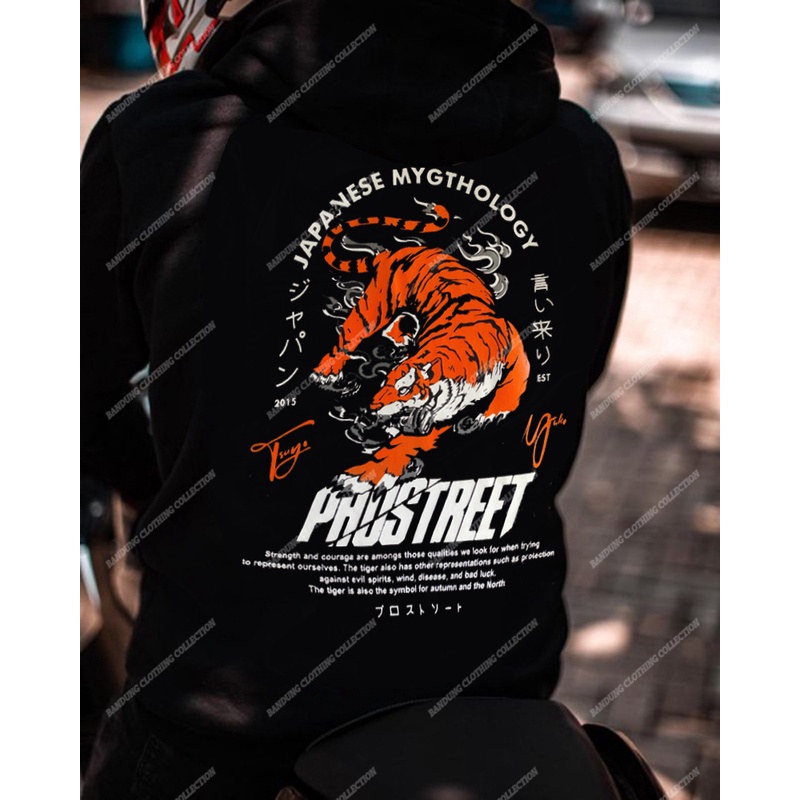 HOODIE PROSTREET MIGHTY TIGER NEW BLACK/SWEATER HOODIE PROSTREET TERBARU 2023