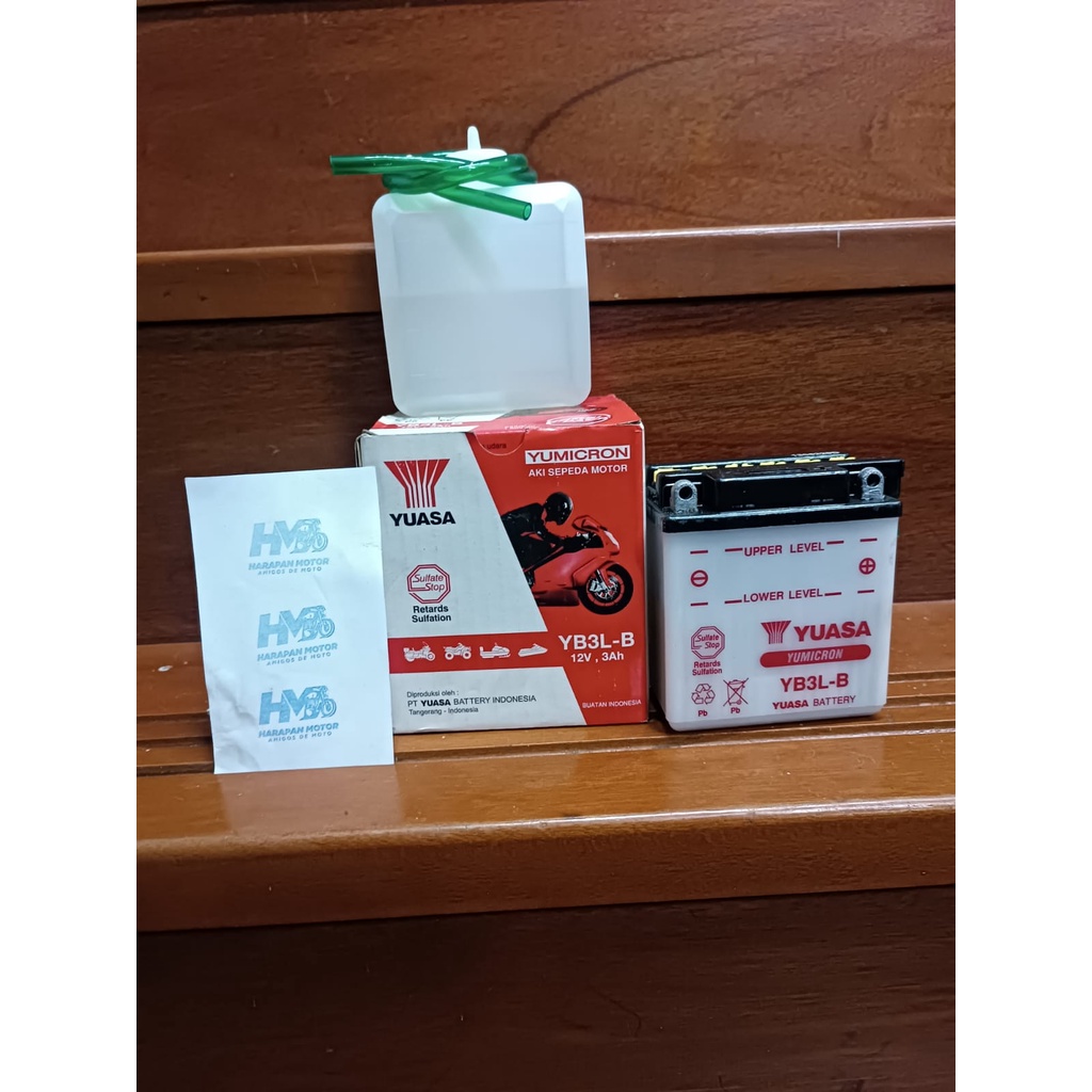 Aki Basah RX King 12V, 3ah Original Yuasa YB3L-B