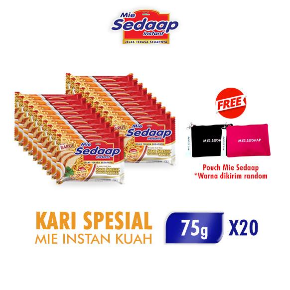 

Sedaap Mie Instan Kari Kental Spesial 75 Gr X 20 Pcs Free Pouch - Best Store