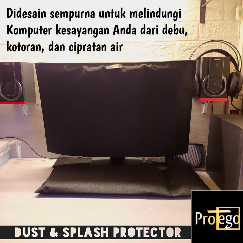 Cover Kain Layar Monitor Komputer Desktop Keyboard Mouse Set PROTEGO Anti Debu 19 20 21 22 24 inch inchi Pelindung dari Cipratan Air Baret Lecet Jamur Sarung Penutup LCD Computer CPU PC Gaming LED Smart TV Laptop Tab Tablet Aestetic Terbaru Not Waterproof