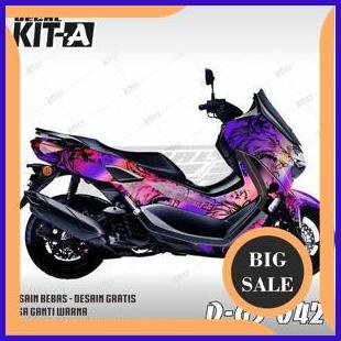 Sticker Nmax full body serigala pink ungu  decal stiker nmax new 2022 2021 2020 custom costum desain