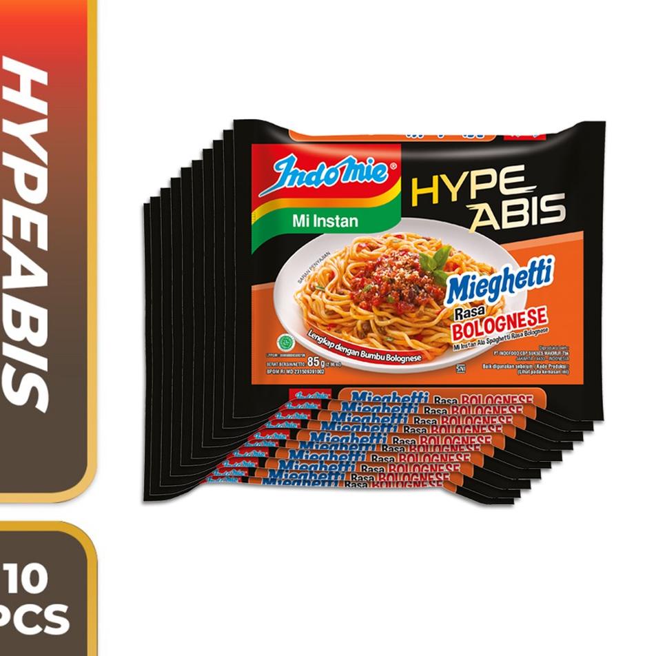 

(COD )NEW_PRODUCT 10 Pcs - Indomie Hypeabis Mieghetti Bolognese/ Indomie HypeAbis Ayam Geprek