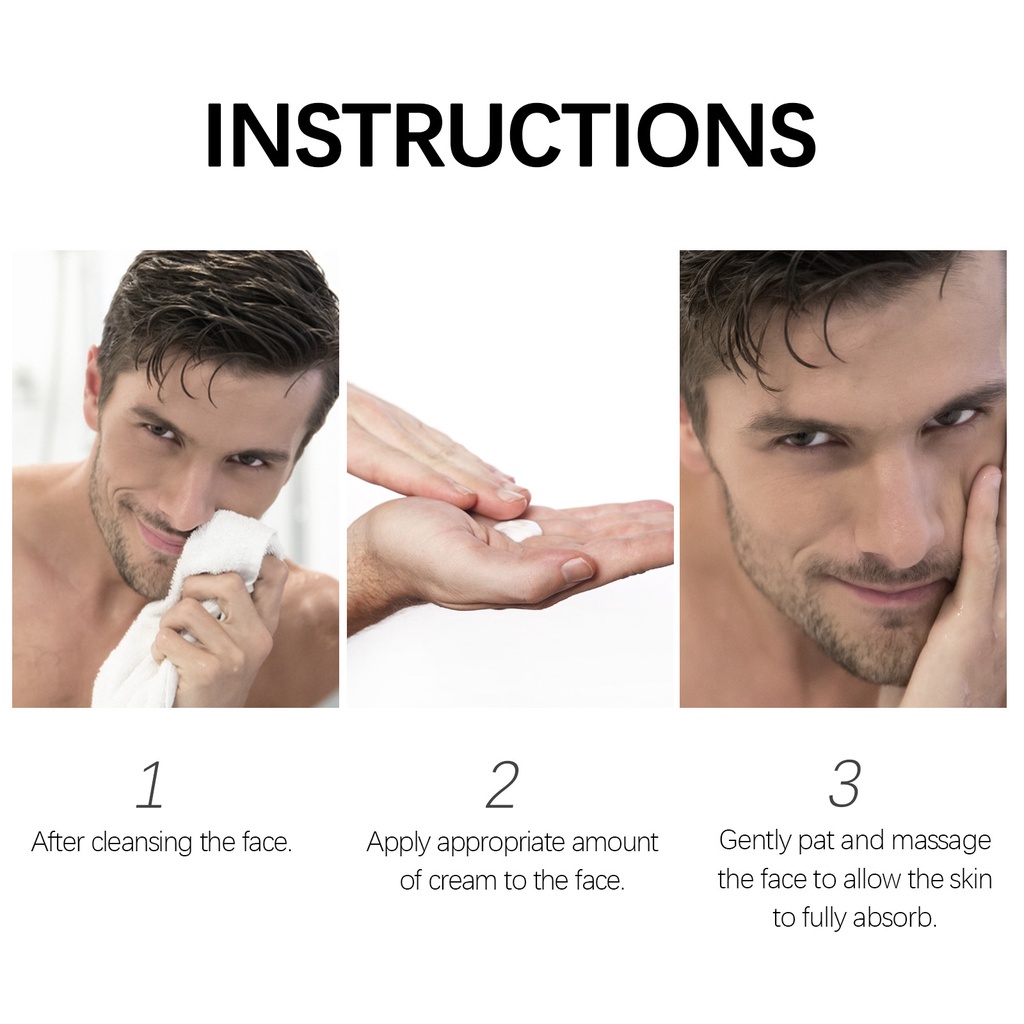 【100% Ori】EELHOE Pelembab Wajah Pria Moisturizer Pelembab Wajah 50ml - Men's Collagen Cream Moisturizing Cream  Face Cream For Men / Repair / Shrink Pores Moisturize Care