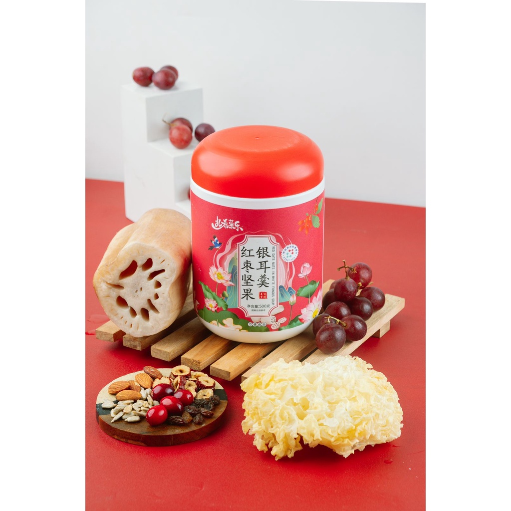 OUFEN LOTUS ROOT POWDER BUBUK AKAR TERATAI - ALMOND BERRY (PLASTIK)