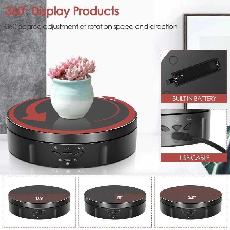 Alas Putar Fotografi Rotating Display Stand Turntable 6 in 1 14.5cm - QM104710