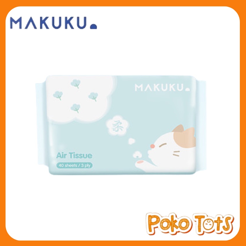 Makuku Air Tissue 3ply 40 Sheets Facial Tisu Tissue Bayi Isi 40 Lembar Makuku