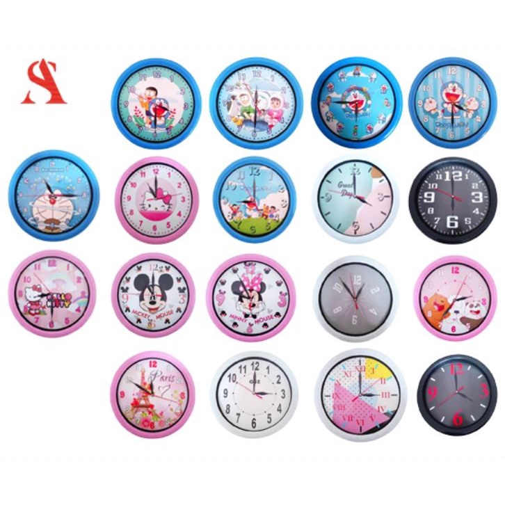 Jam Dinding Bulat Jam Dinding Karakter Jam Dinding