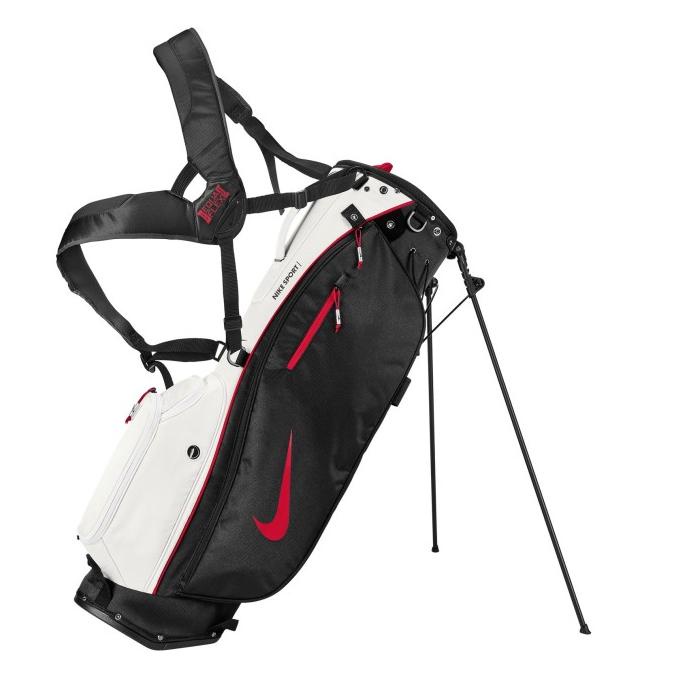 Tas Golf Stand Bag Nike Sport Lite Black White Stand Bag Nike Golf