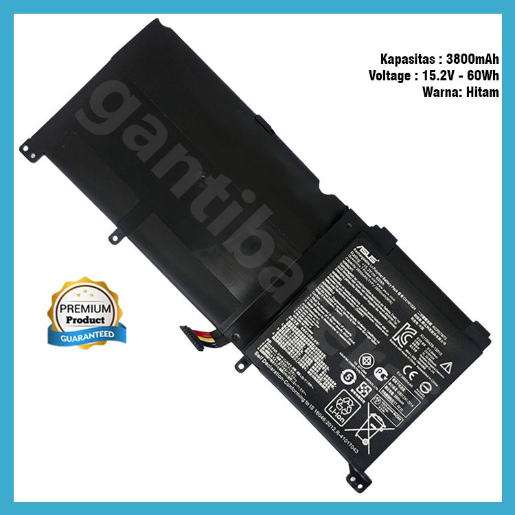 Baterai Asus N501VW-2B G501 G501VW UX501JW C41N1524 Original