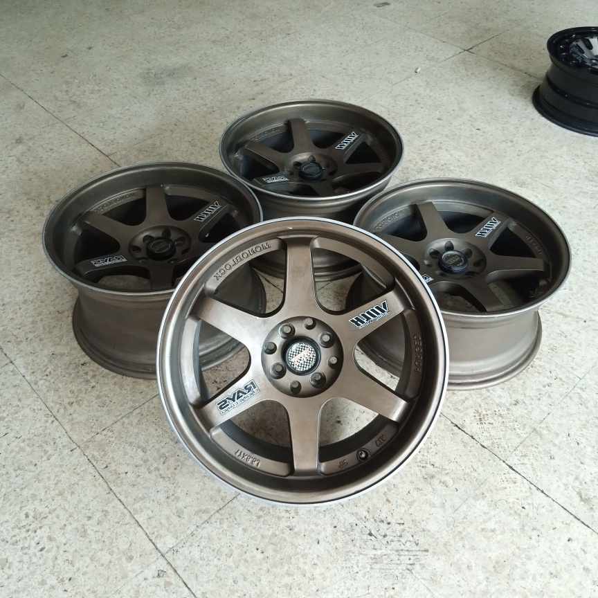 VELG SEKEN TE37 R17X8,5/9,5 LUBANG 4 PCD 4X100/4X114 ET42