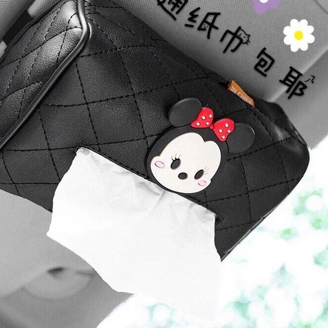 ♠ tempat tissue mobil hook mickey minnie sunvisor Sarung Tisu Kotak Tissue Kartun Mickey Minnie Mous