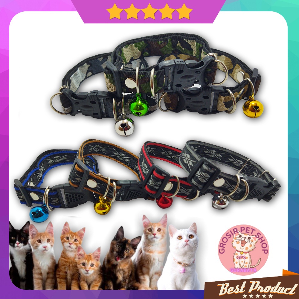 Kalung anjing besar premium aneka motif liontin 24 mm ecer grosir aksesoris hewan peliharaan