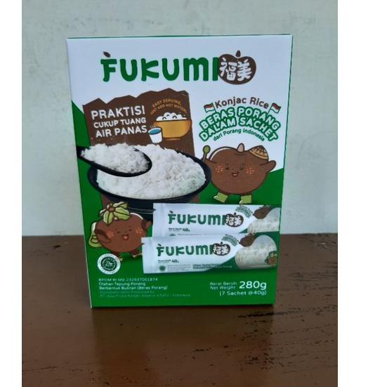 

✫ Fukumi Beras Porang 1 Box Isi 7 Sachet @ 40 gram ➶