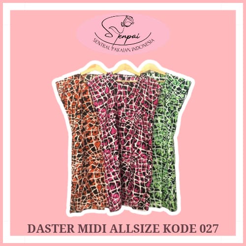 DASTER MIDI ALL SIZE | TANPA LENGAN KODE 027