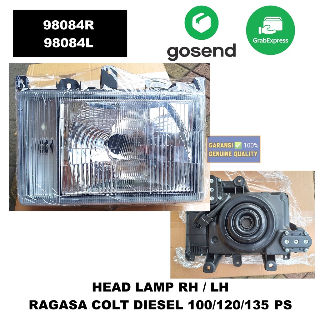 LAMPU DEPAN RAGASA / HEAD LAMP RAGASA / REFLEKTOR RAGASA 135PS COLT DIESEL 100 / 120 / 130 PS *98084