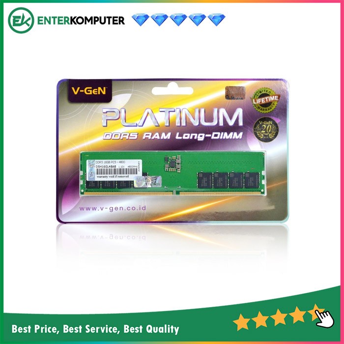 V-GeN Platinum DDR5 16GB PC38400 4800Mhz / RAM DDR5 16GB