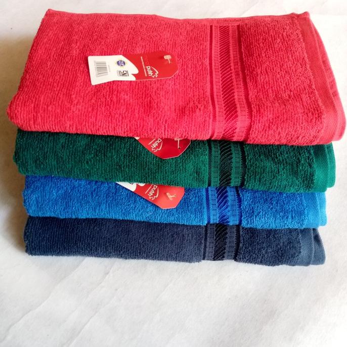 HANDUK MERAH PUTIH POLOS TUA 120x60 JUAL
