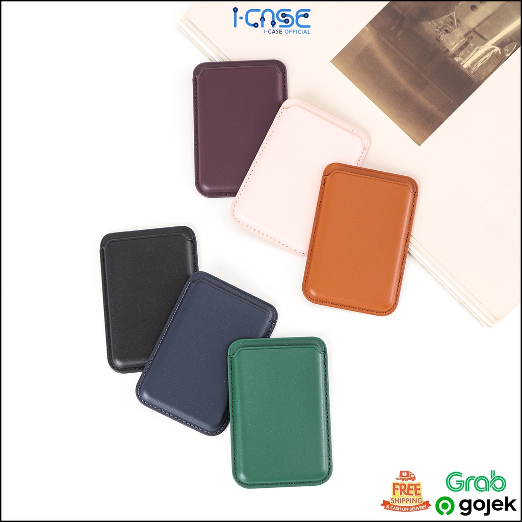 Leather Wallet With Magnetic for iPhone